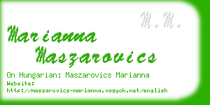 marianna maszarovics business card